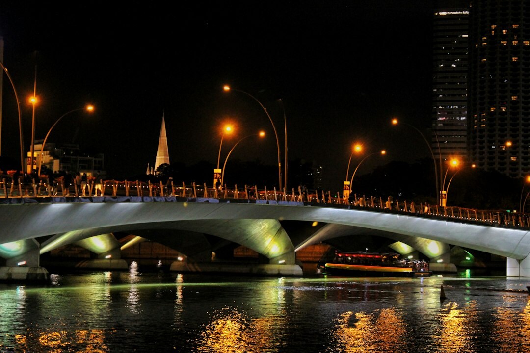 river at night