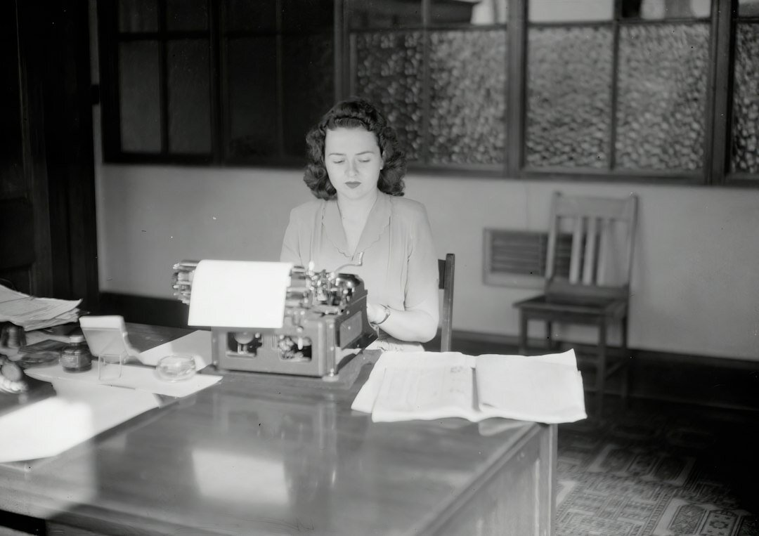 writer at desk