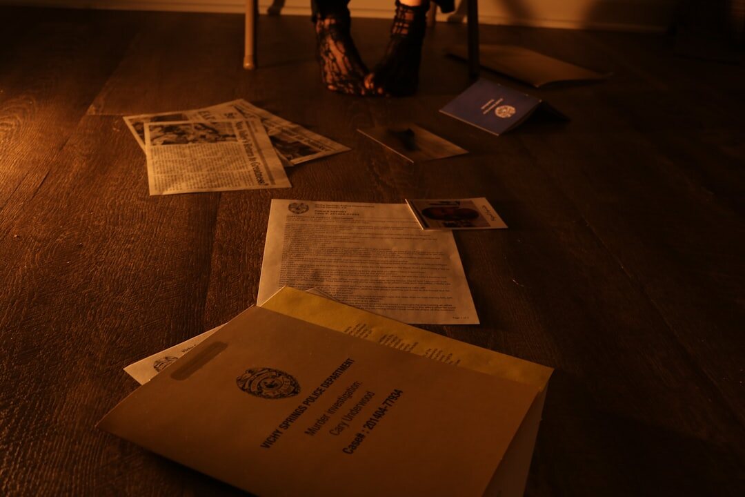 old crime scene photo